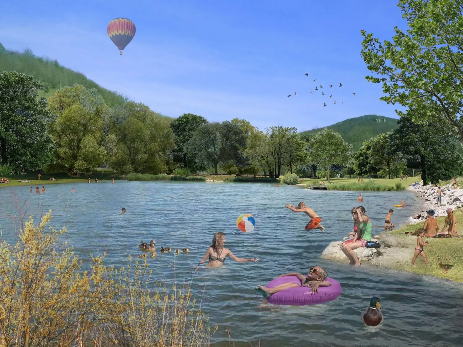 Bad Überkingen könnte mit einem See auftrumpfen.