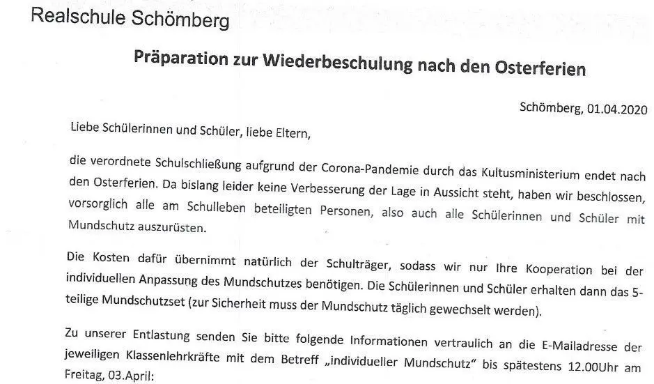 Ein Ausschnitt aus dem Aprilscherz.⇥