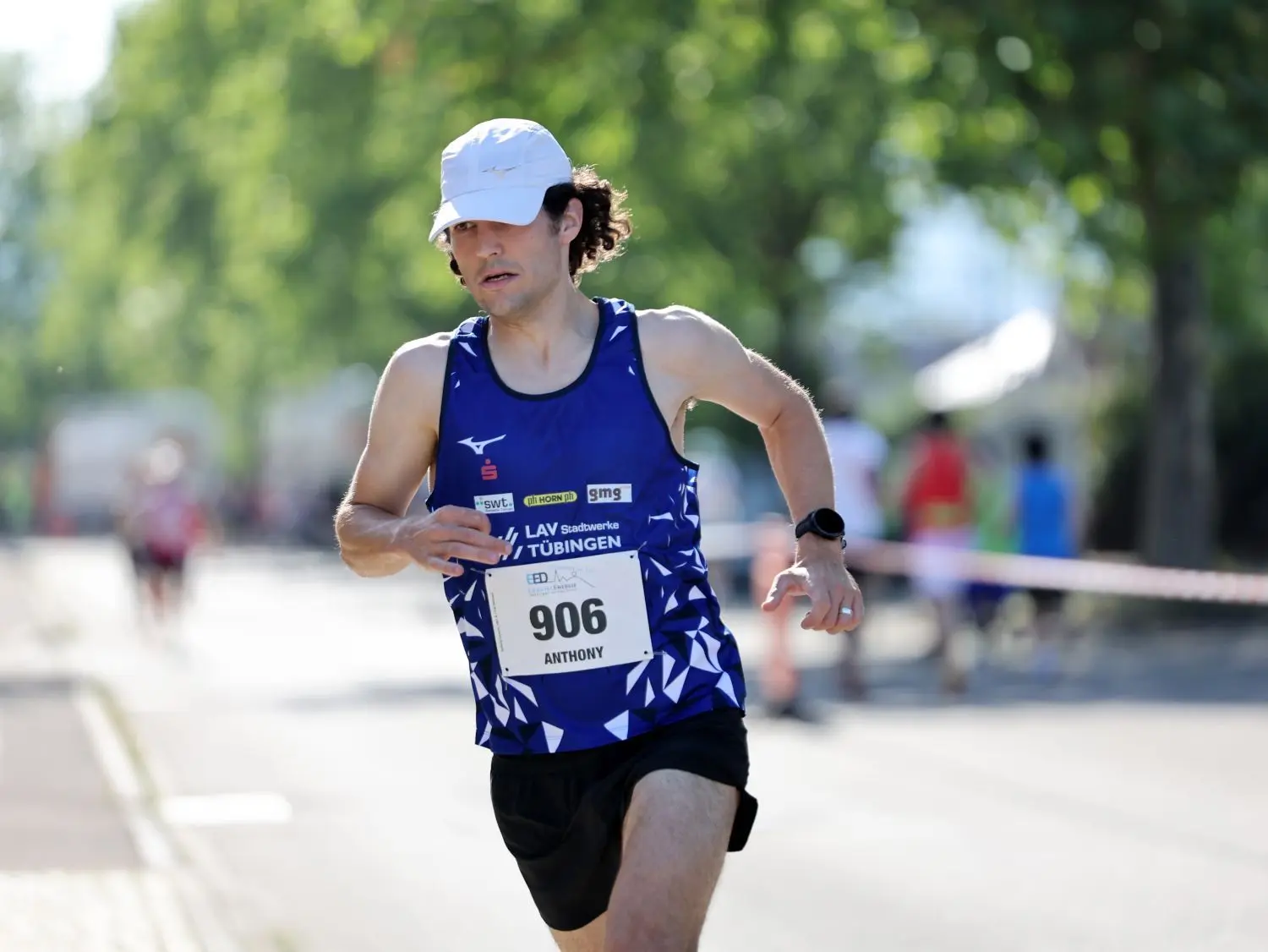 Anthony Tomsich lief im Halbmarathon ein einsames Rennen, das ihm als Trainingslauf für den Berlin-Marathon diente.