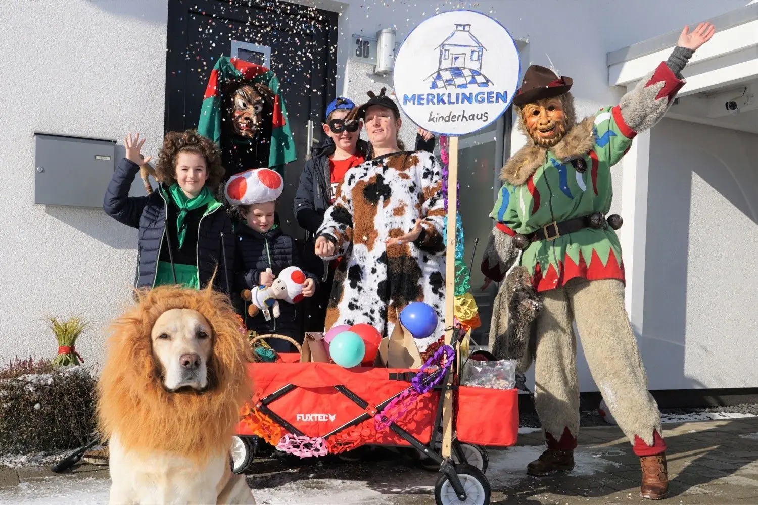 In Merklingen kam die Fasnet zu den Kindern. ⇥
