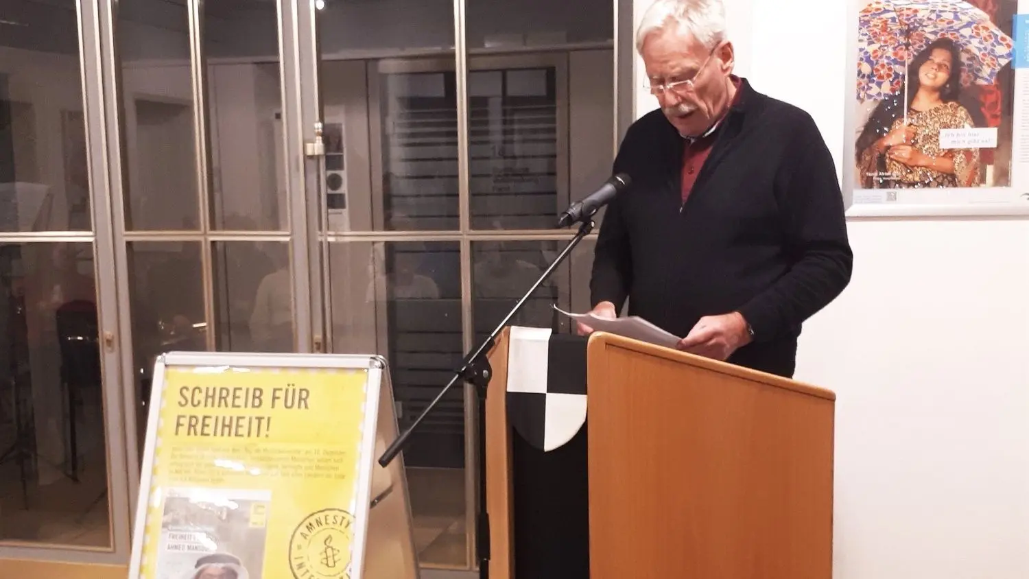 Gert Rominger stelte den aktuellen Briefmarathon vor.
