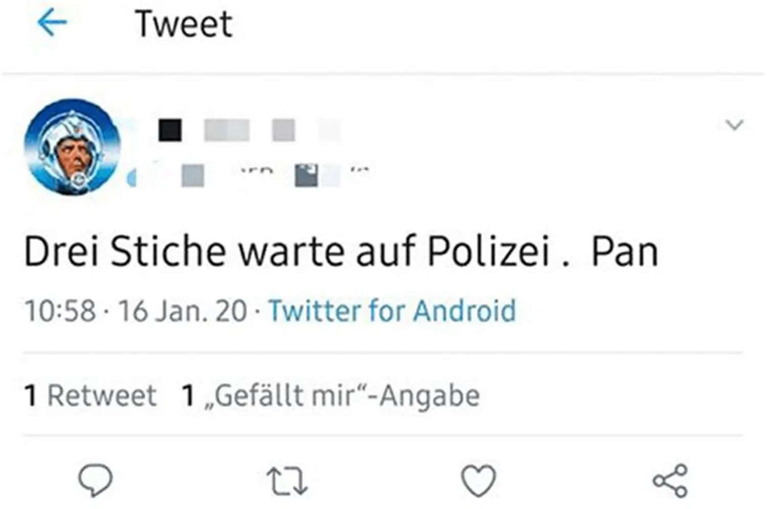 Nach der Tat meldete sich Uwe B. ein weiteres Mal auf Twitter.