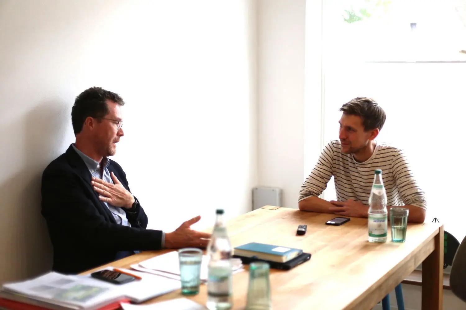 Harald Ebner im Gespräch mit HT-Redakteur Sebastian Unbehauen.