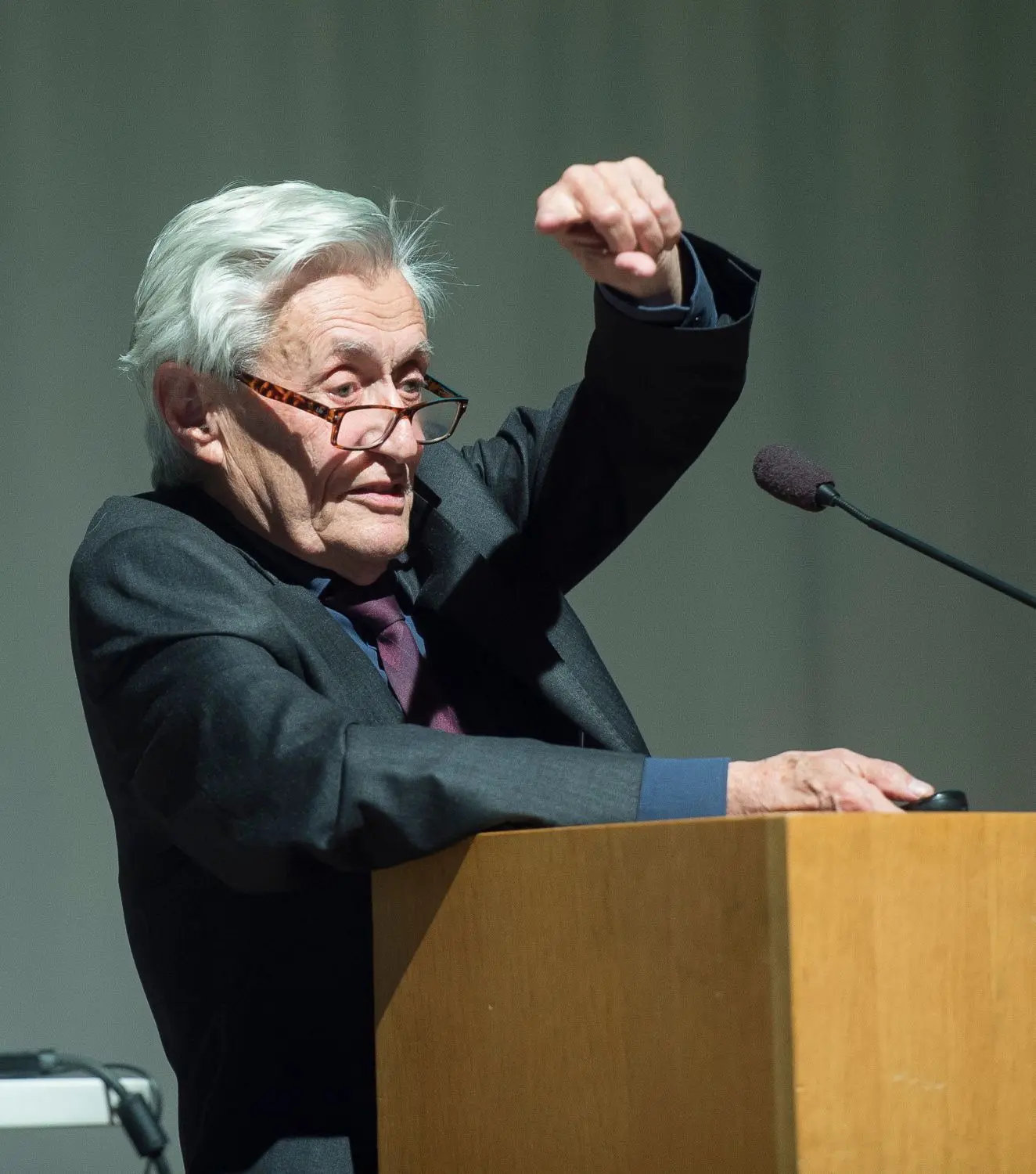 Prof. Hanoch Gutfreund erklärt Albert Einstein.