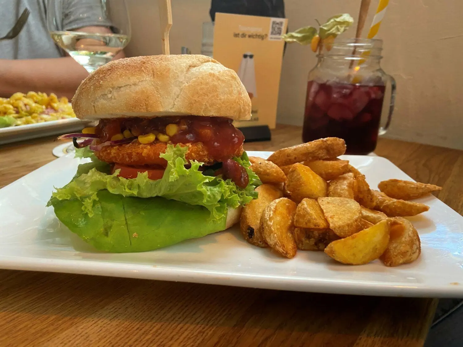 Veganer Burger Schlosswerk