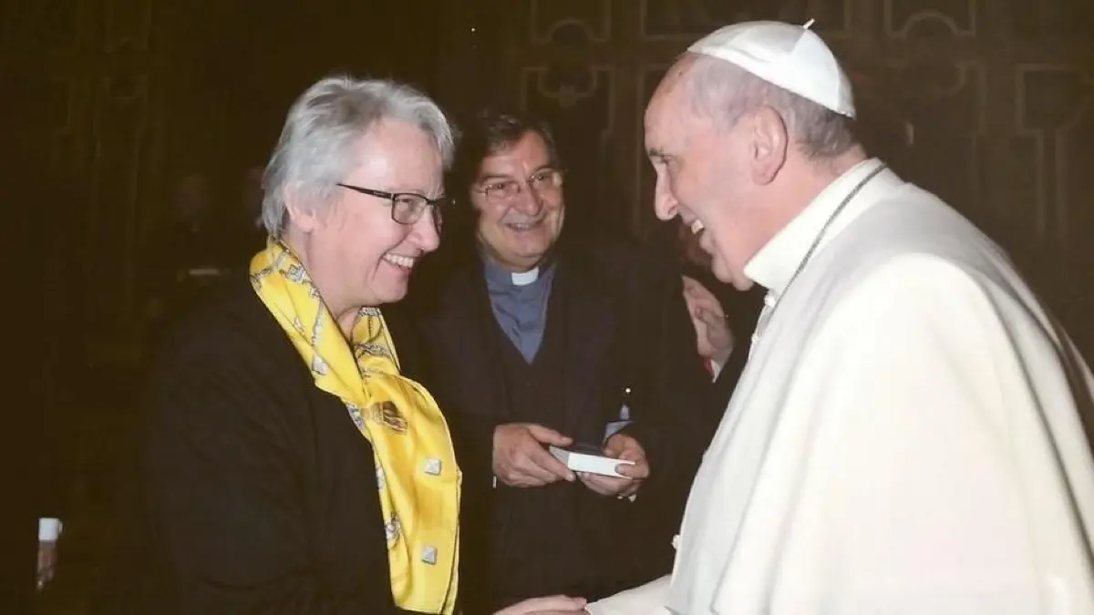 Ihr Job im Vatikan: Annette Schavan trifft als Botschafterin am Heiligen Stuhl auch mal den Papst. (Treffen im Kloster Untermarchtal 2016)