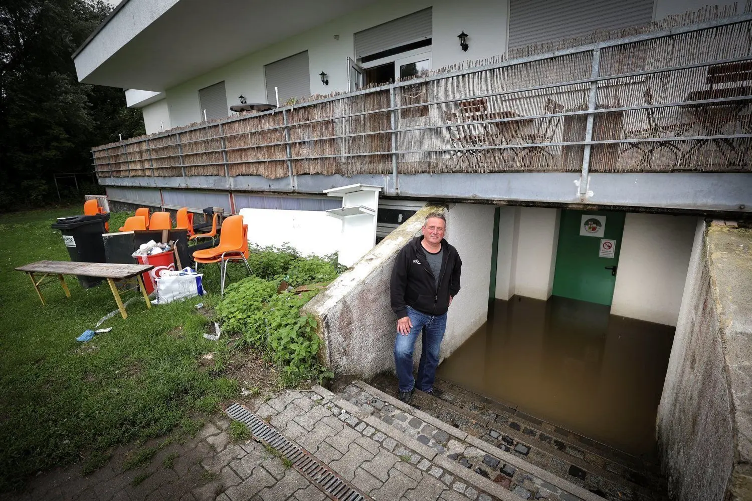 Hochwasser SV Grimmelfingen.