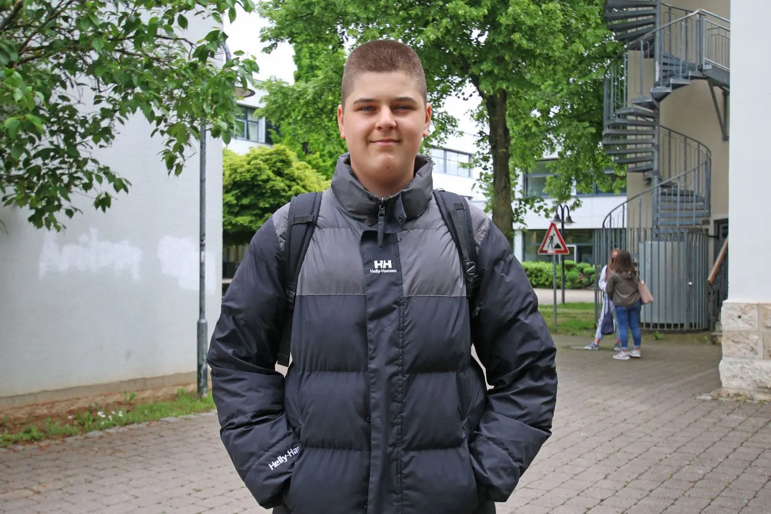 Timo Maier (14) ist froh, wieder am Robert-Bosch-Gymnasium vor Ort lernen zu können.