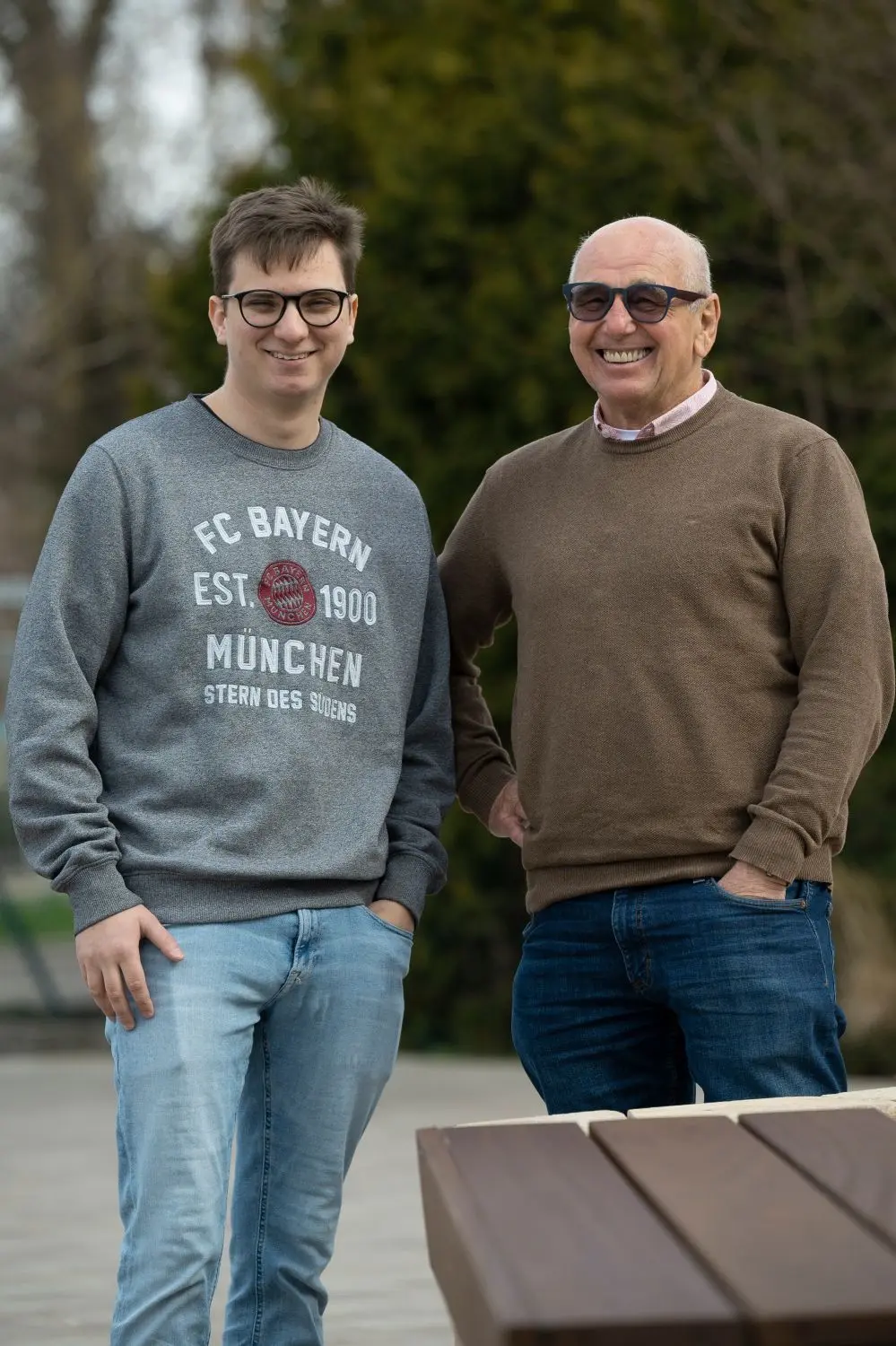 Jakob Hinträger und Alois Heinrich finden Austausch zwischen Jung und Alt wichtig.