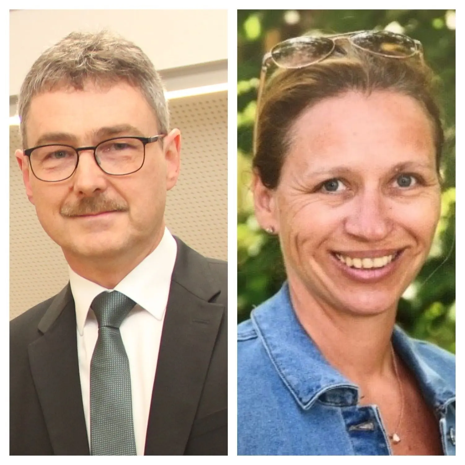 Links: Bürgermeister Peter Rainer; rechts: Andrea Wetzel: Schulleiterin der Göge-Grundschule in Hohentengen