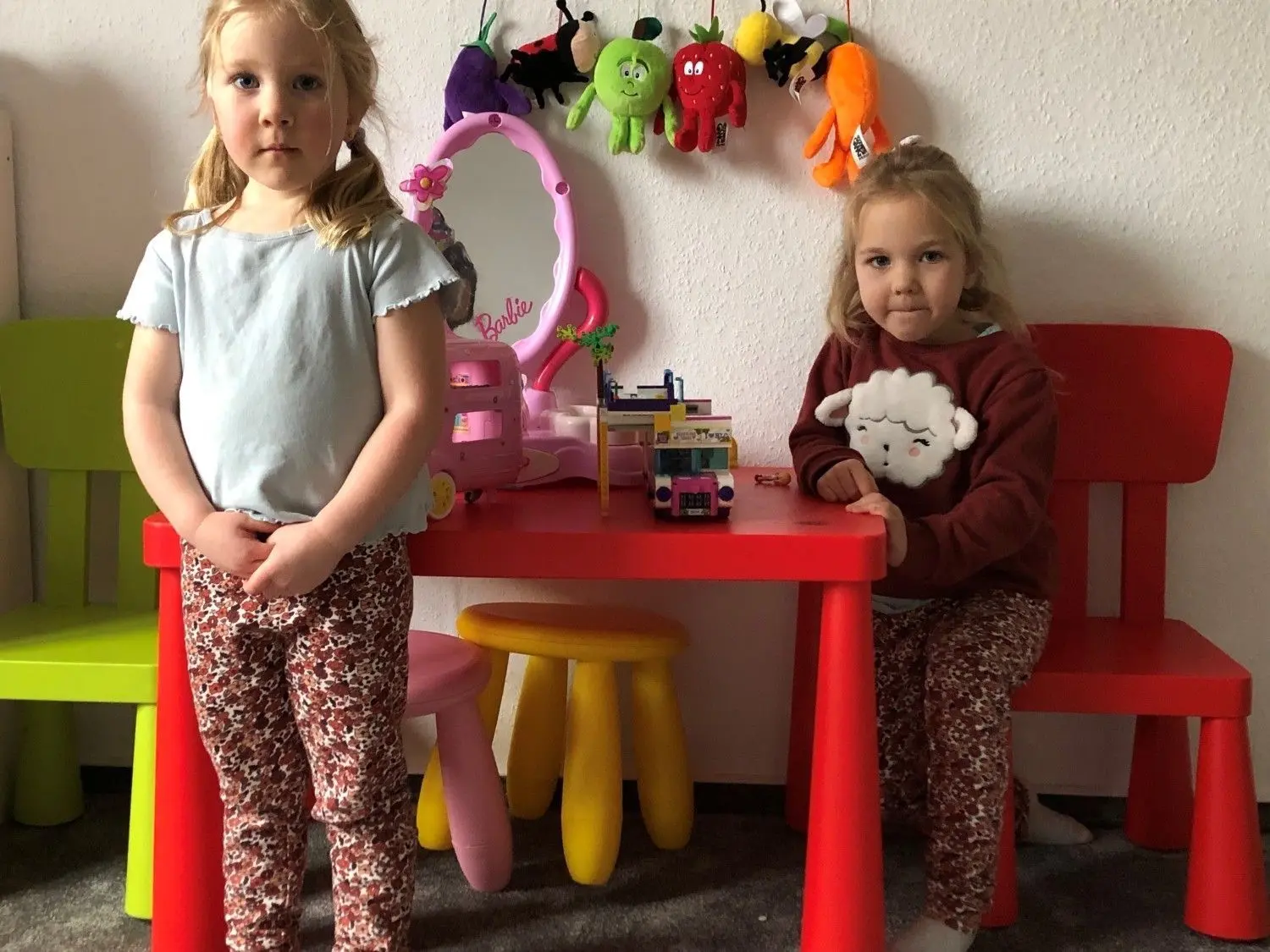 Die beiden Mädchen Amy und Amanda teilen sich ein Prinzessinnen-Zimmer. ⇥Foto: