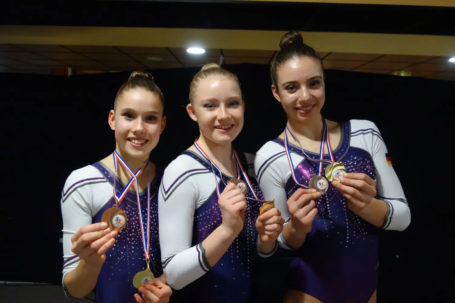 Das Trio des SSV Ulm 1846 (von links): Penelope Schweigert, Pauline Ulrich und Eva Gehring.