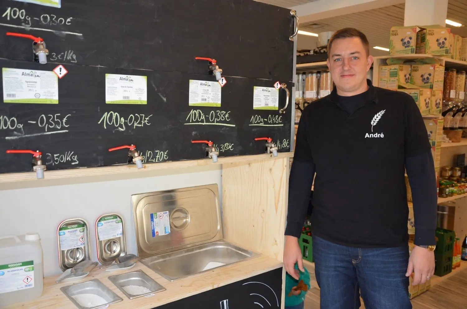 André Wieland erreicht plastikfrei einen immer größeren  Kundenkreis.