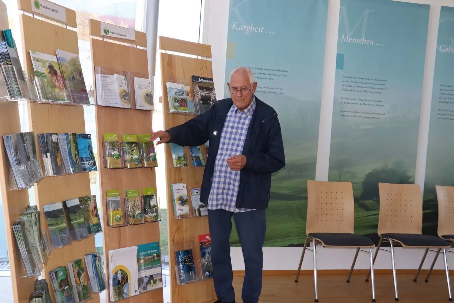 Peter Münch hofft auf Verstärkung durch weitere Ehrenamtliche im Infozentrum Dächingen.