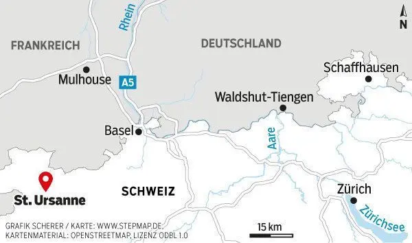 St. Ursanne liegt im Schweizer Kanton Jura.