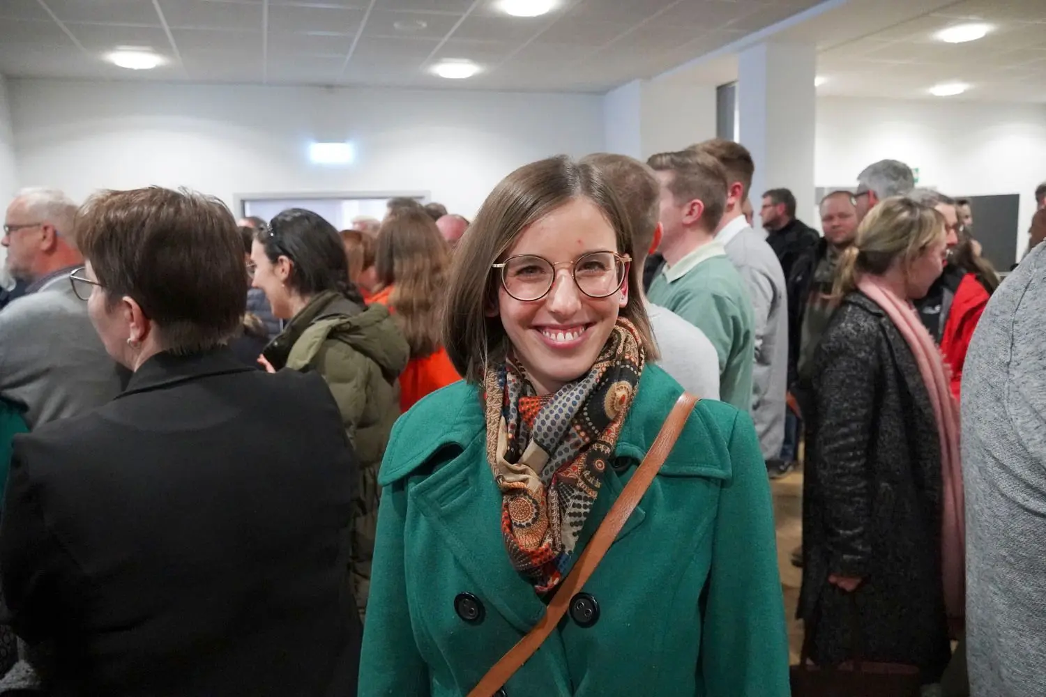 Sina Marie Herrmann am Wahlabend: Sie geht trotz weniger Stimmen nicht als Verliererin aus dem Wahlkampf.