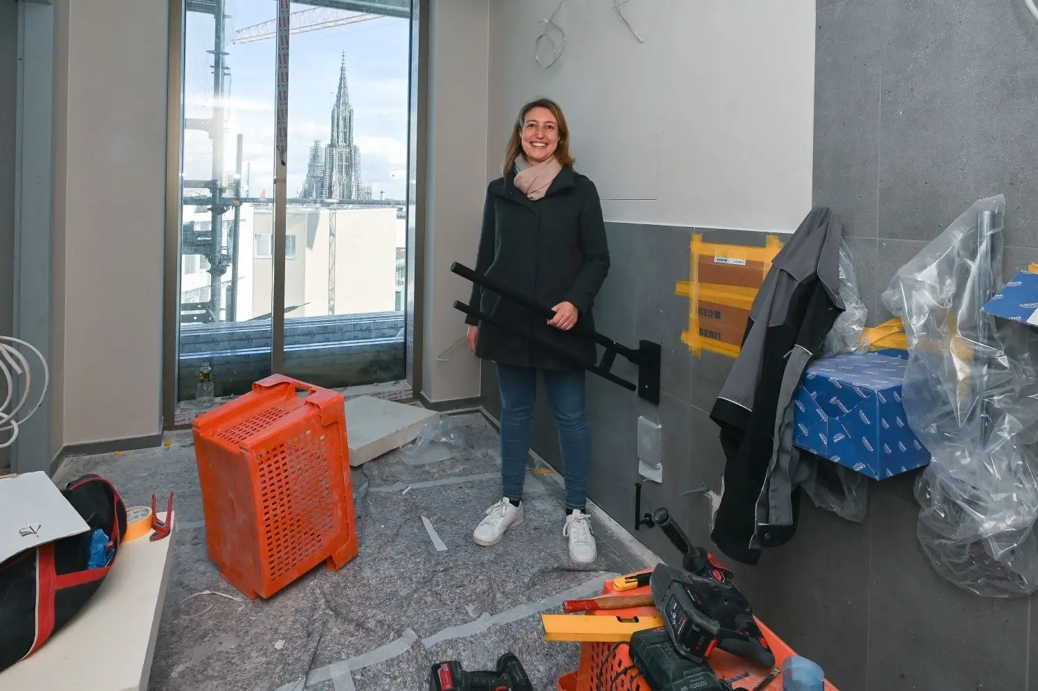 Noch wird an der Innenausstattung gearbeitet, aber Nummer 707 ist jetzt schon das Lieblingszimmer von Direktorin Sarah Bartel.
