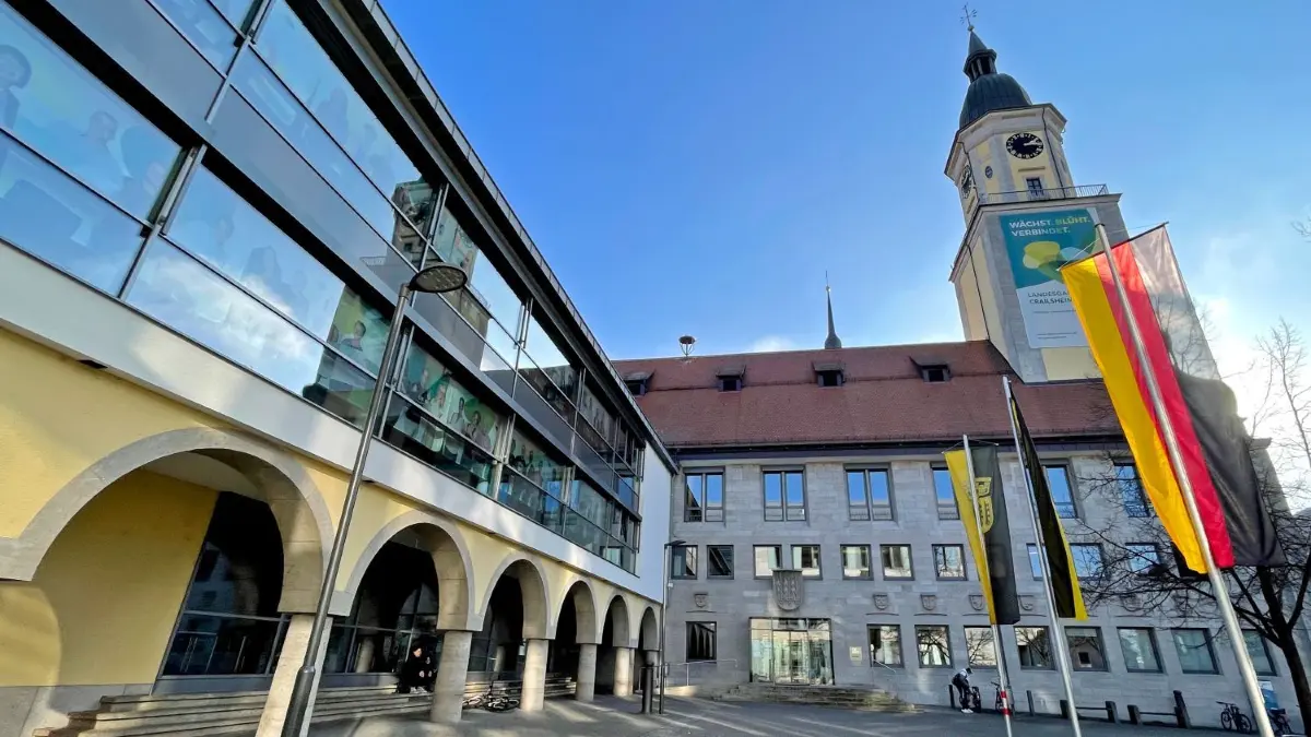 Das Rathaus der Stadt Crailsheim.