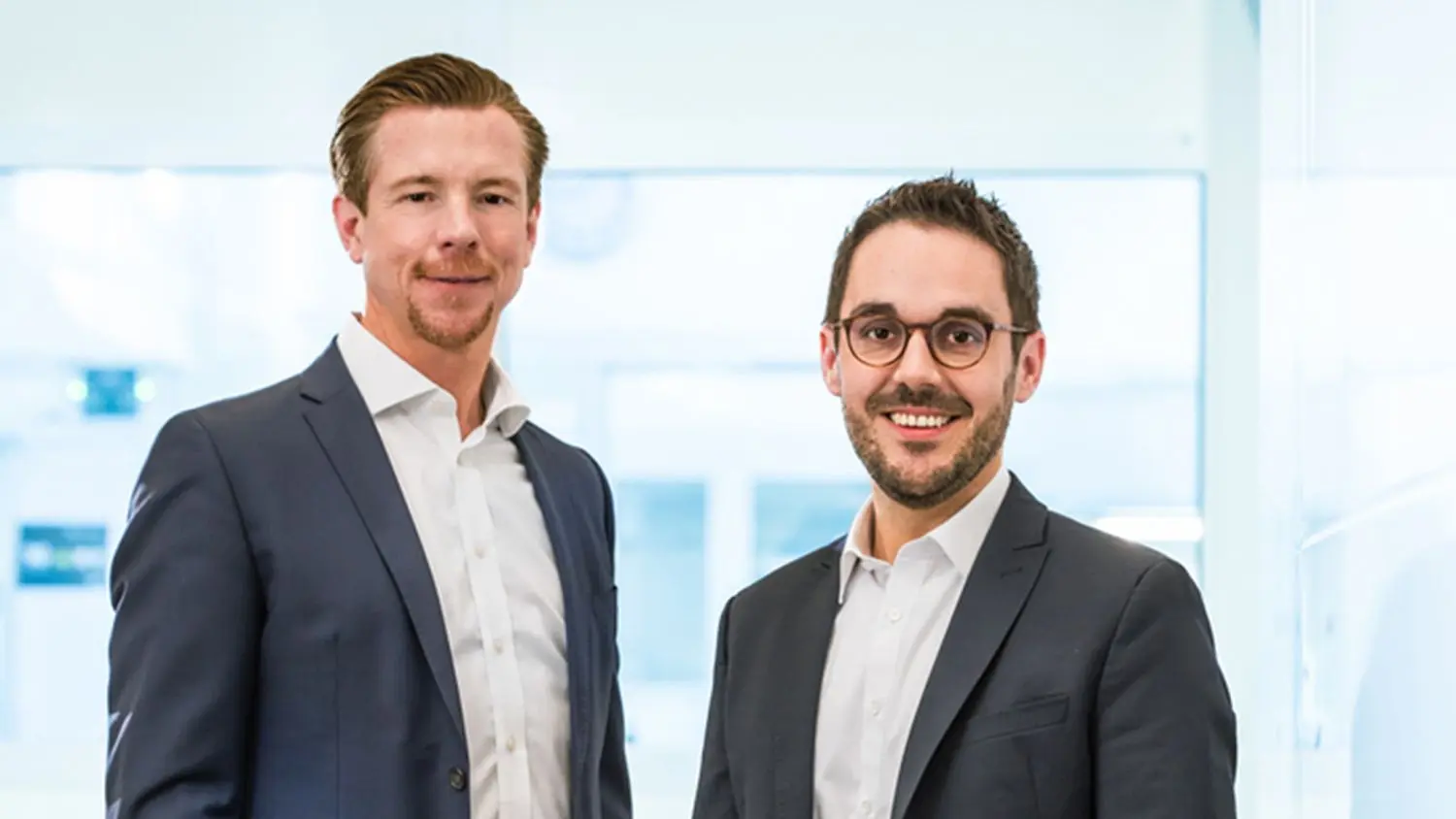 Bentley-CEO Sebastian Büchert und sein Stellvertreter Christian Bader.⇥