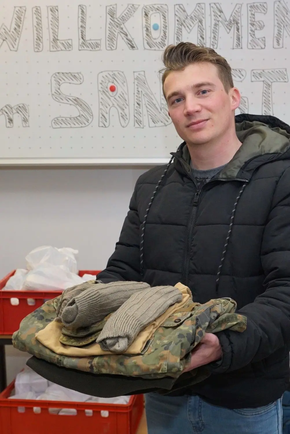 Christian Zilinski hat sich freiwillig gemeldet.