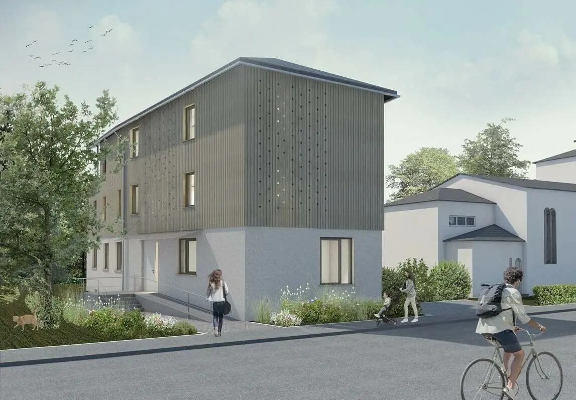 So soll das Frauenhaus einmal aussehen. Geplant hat es die Blausteiner Architektin Stefanie Sterr-Ludwig mit ihrem Team.