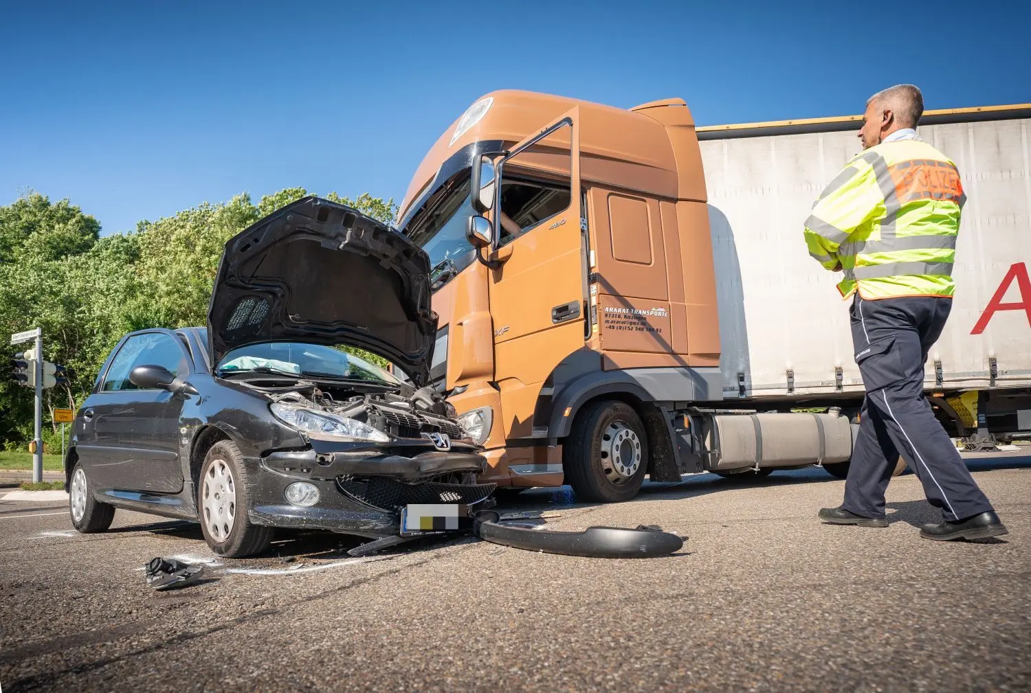 Am Mittwochmorgen ereignete sich in Ulm ein Unfall.