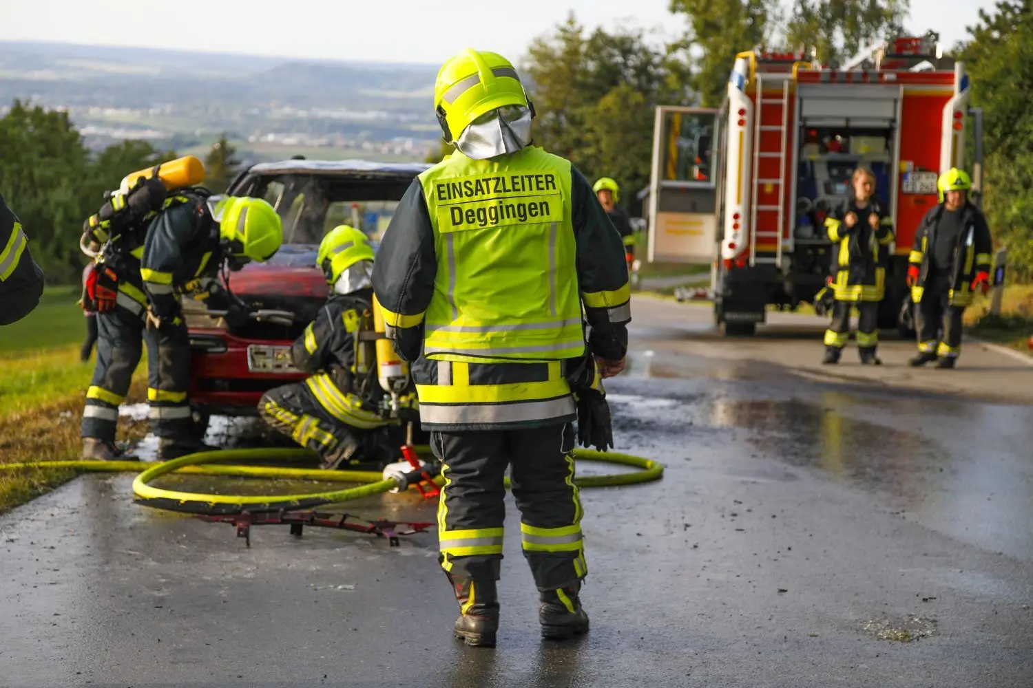 Feuerwehreinsatz bei Schlat.