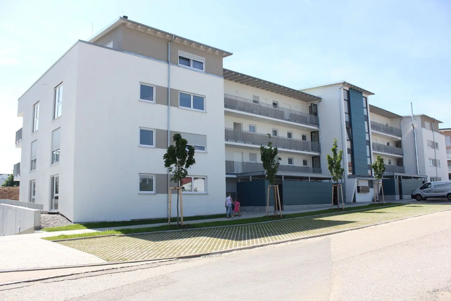 Wohnungen der GWO in der Otto-Hahn-Straße in Ehingen. ⇥