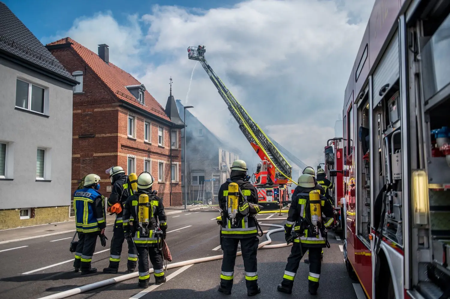Großeinsatz der Feuerwehr in Eislingen.