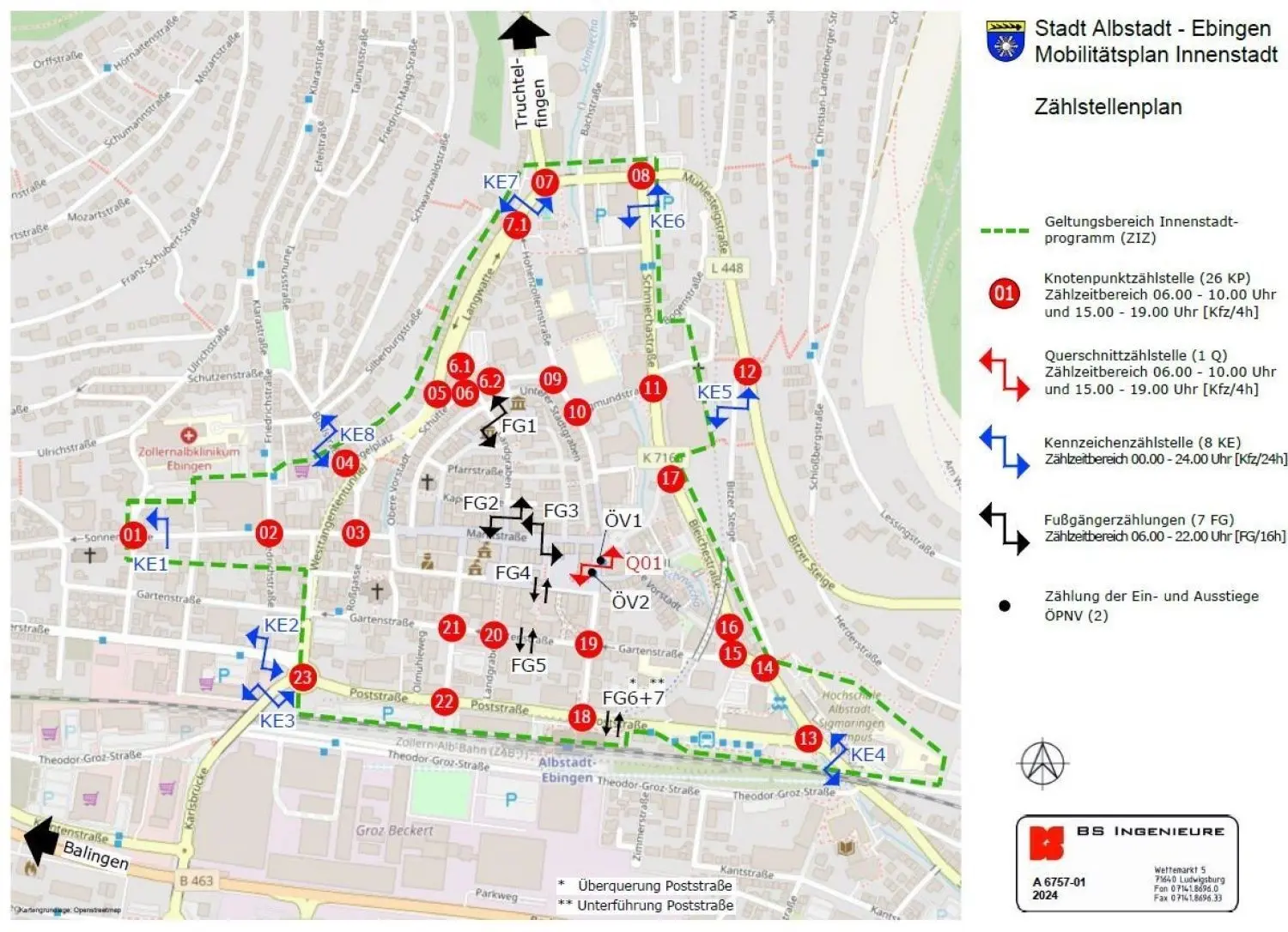 Die Firma BS Ingenieure aus Ludwigsburg wird Verkehrszählungen in Ebingen durchführen, um verlässliches Zahlenmaterial für den Mobilitätsplan zu haben.⇥