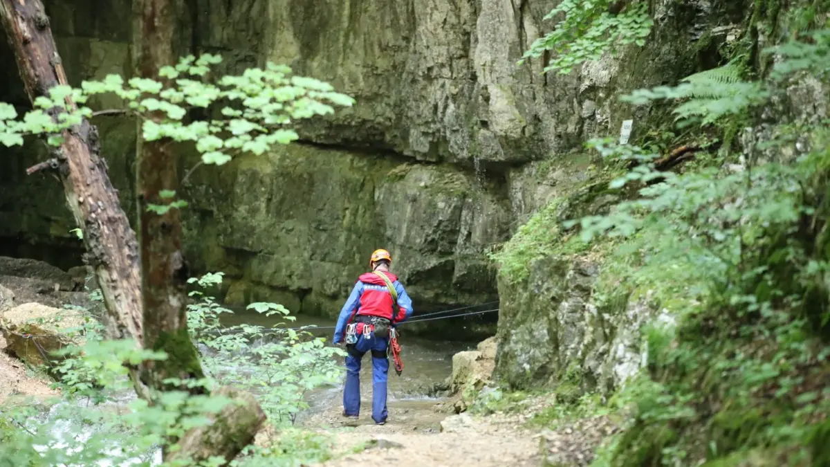 Falkensteiner Höhle Grabenstetten Rettungseinsatz