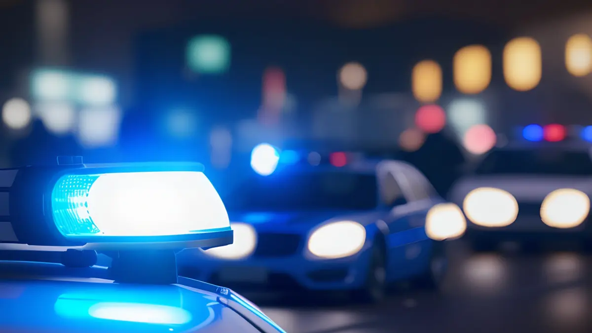 Polizei, Polizeieinsatz, Unfall, Notfall, Blaulicht, Kriminalität, Nacht, StraßeFoto: © studio v-zwoelf/stock.adobe.com