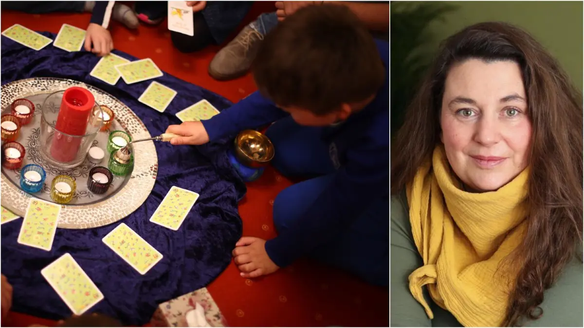 Beim Kerzenritual können Kinder über ihren Verstorbenen sprechen, wenn sie möchten, sagt Lacrima-Leitung Christine Joos.