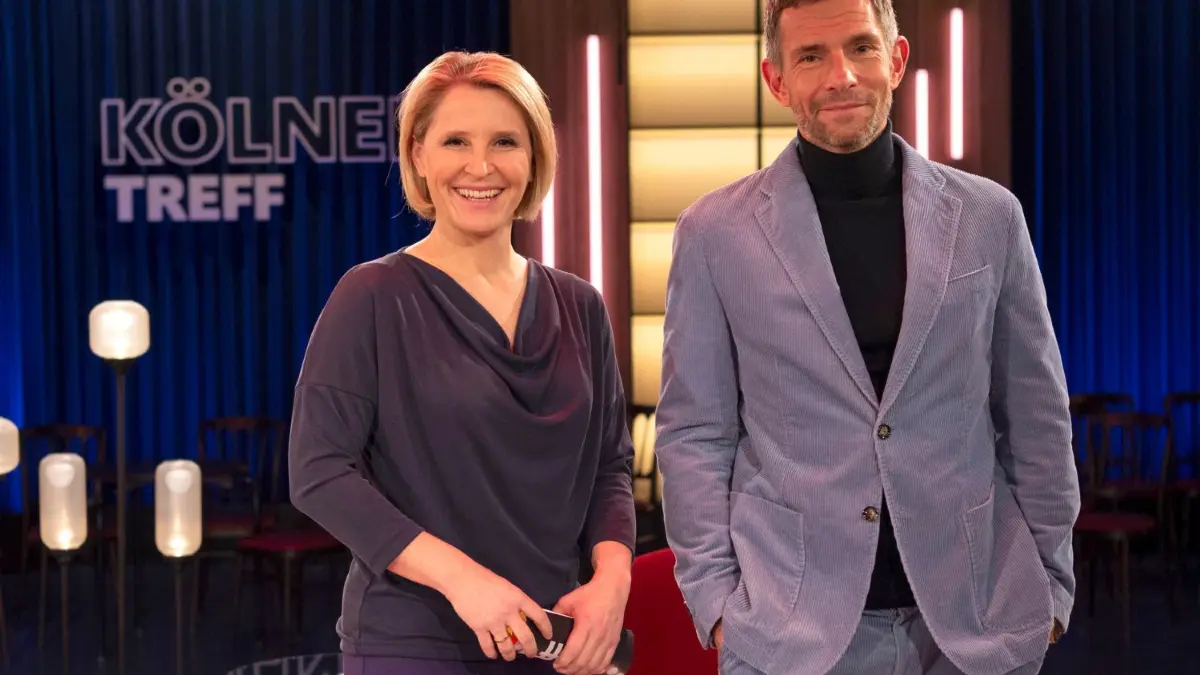 In der Regel moderieren Susan Link und Micky Beisenherz immer freitags im WDR der Kölner Treff. Wer sind heute ihre Gäste?
WESTDEUTSCHER RUNDFUNK KÖLN..Kölner Treff.Die Moderatoren Susan Link und Micky Beisenherz..© WDR/Melanie Grande, honorarfrei - Verwendung gemäß der AGB im Rahmen einer engen, unternehmensbezogenen Berichterstattung im WDR-Zusammenhang bei Nennung "Bild: WDR/Melanie Grande" (S2), WDR Kommunikation/Redaktion Bild, Köln, Tel: 0221/220 -7132 oder -7133, Fax: -777132, bildredaktion@wdr.de