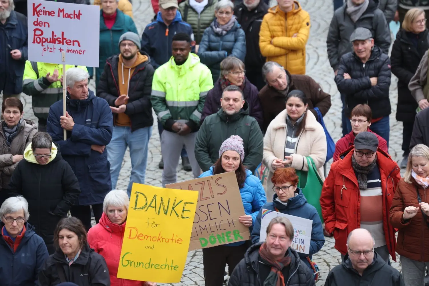 Demo gegen rechts Bad Urach 2024
