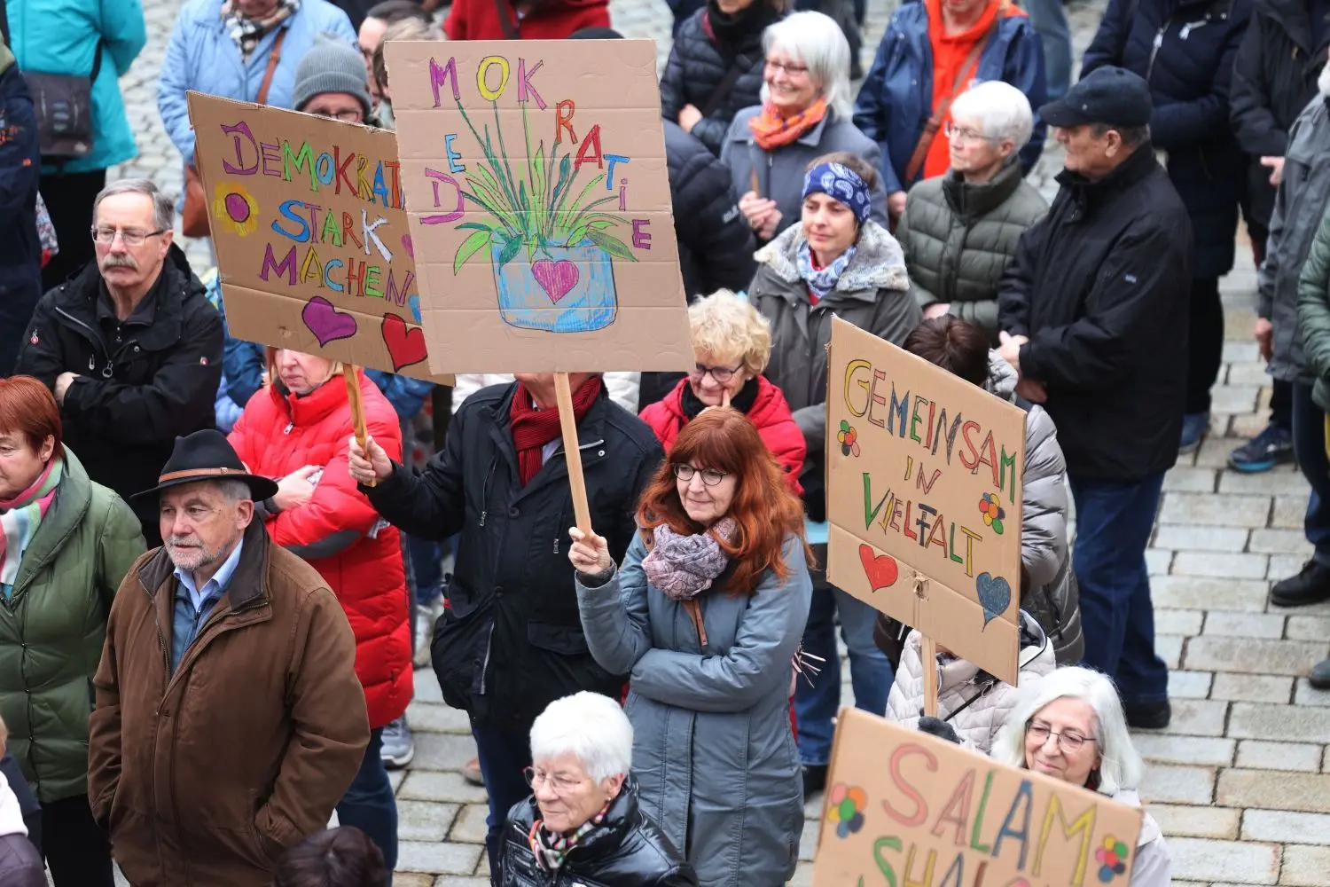 Demo gegen rechts Bad Urach 2024