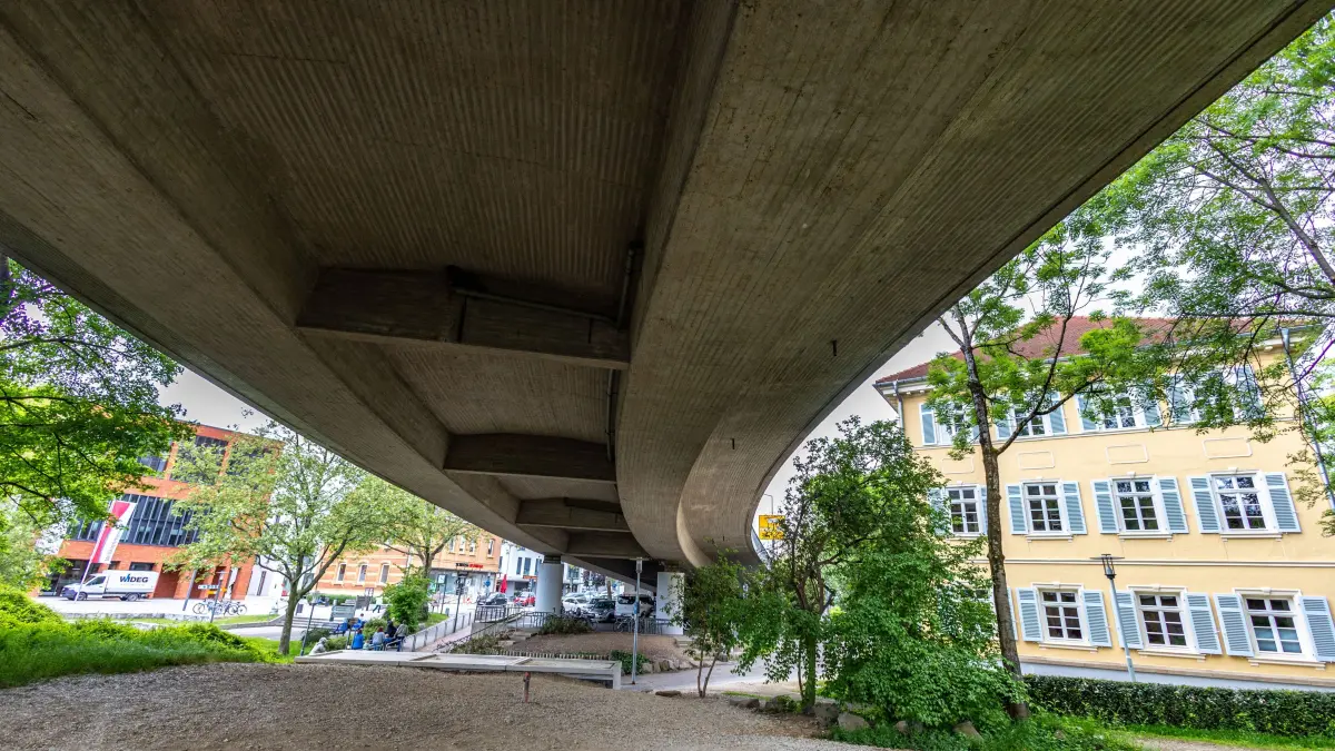 Eislingen Schlossplatz Trennung zum Rathausplatz