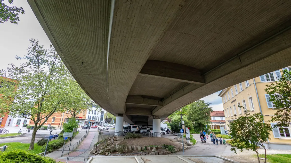 Eislingen Schlossplatz Trennung zum Rathausplatz
