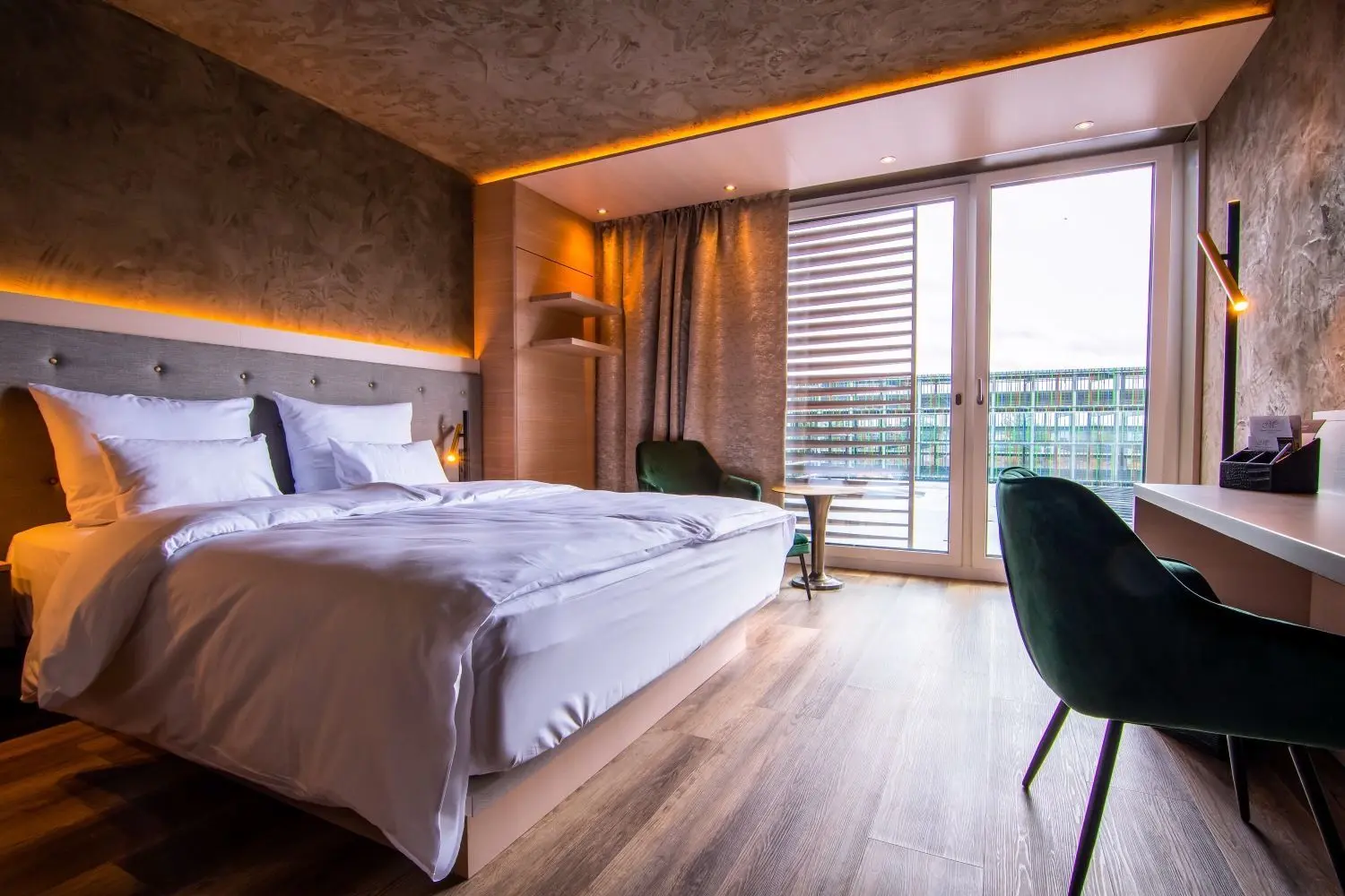 So sieht es im „Meiser Design Hotel“ im Dinkelsbühler Visiopark aus.