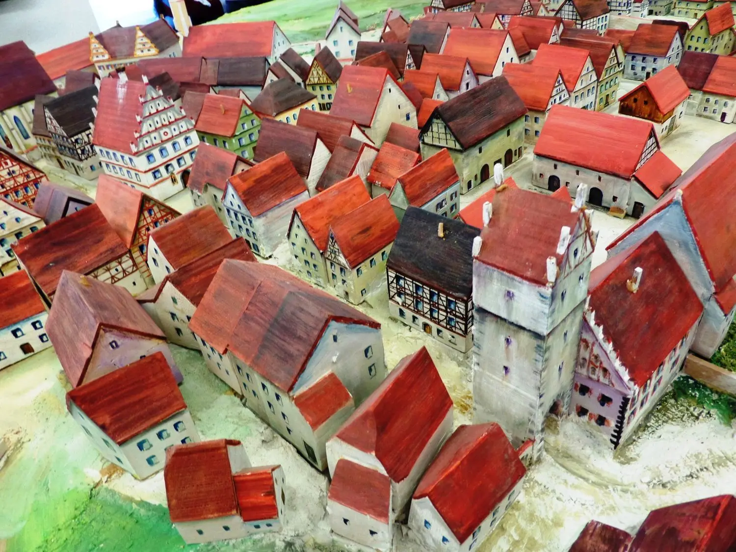 Weitzmann - ein  Ausschnitt aus dem von Albert Engst geschaffenen Stadtmodell im  Museum. ⇥