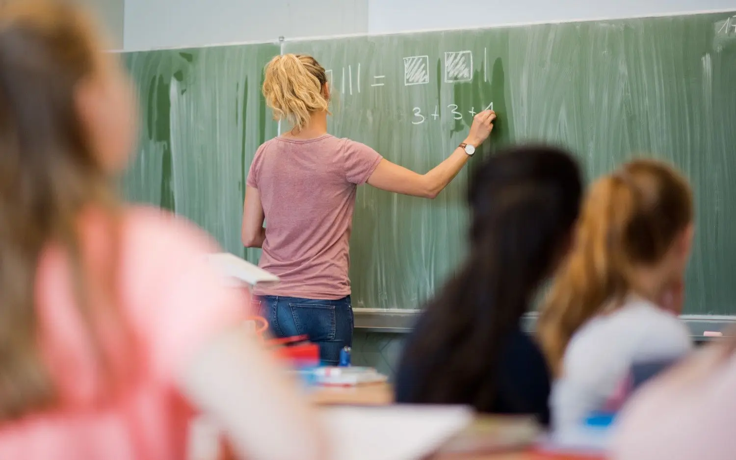 Unterrichtssituation an der Schule.
