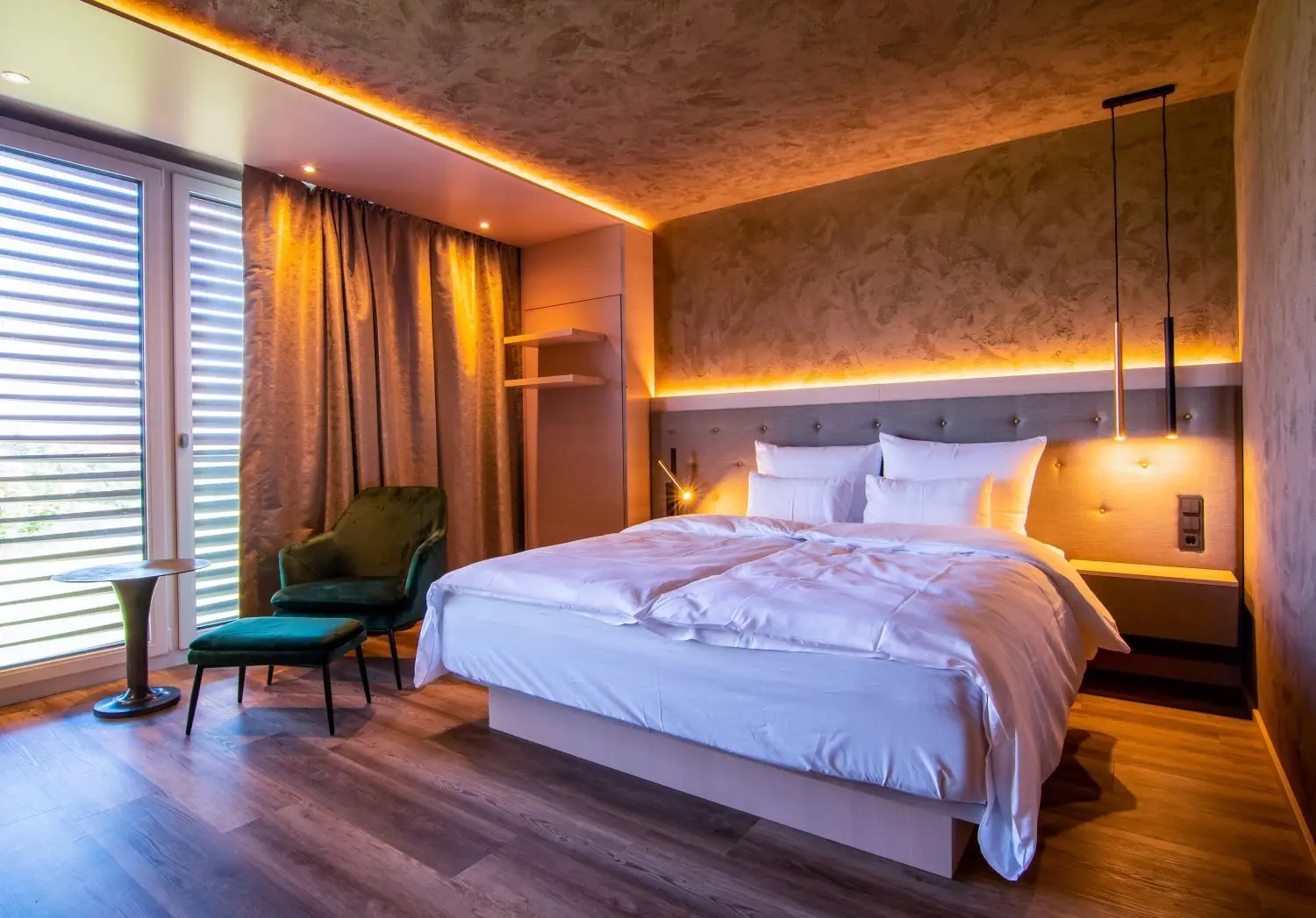 So sieht es im „Meiser Design Hotel“ im Dinkelsbühler Visiopark aus.