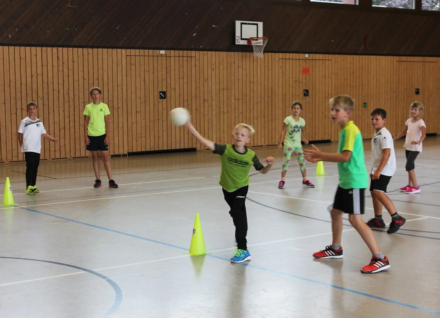 Völkerball wird immer gerne gespielt – natürlich auch vom Rangendinger Nachwuchs.