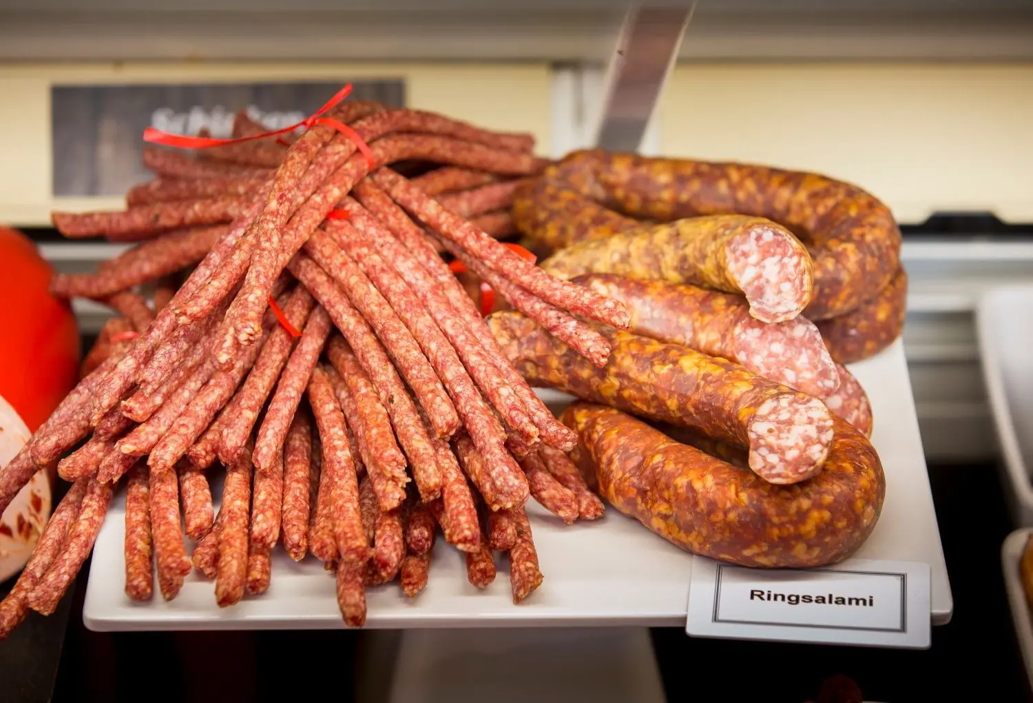 Hausgemachte Salami.