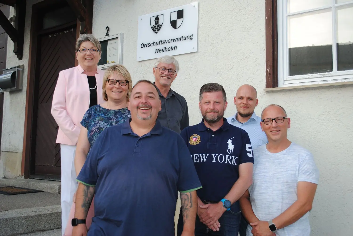 Der neue Weilheimer Ortschaftsrat (von links): Ingrid Riester, Heike Barth, Tobias Kopf, Josef Wolf, Michael Zinnebner, Fabian Stauß und Gerd Eberwein.