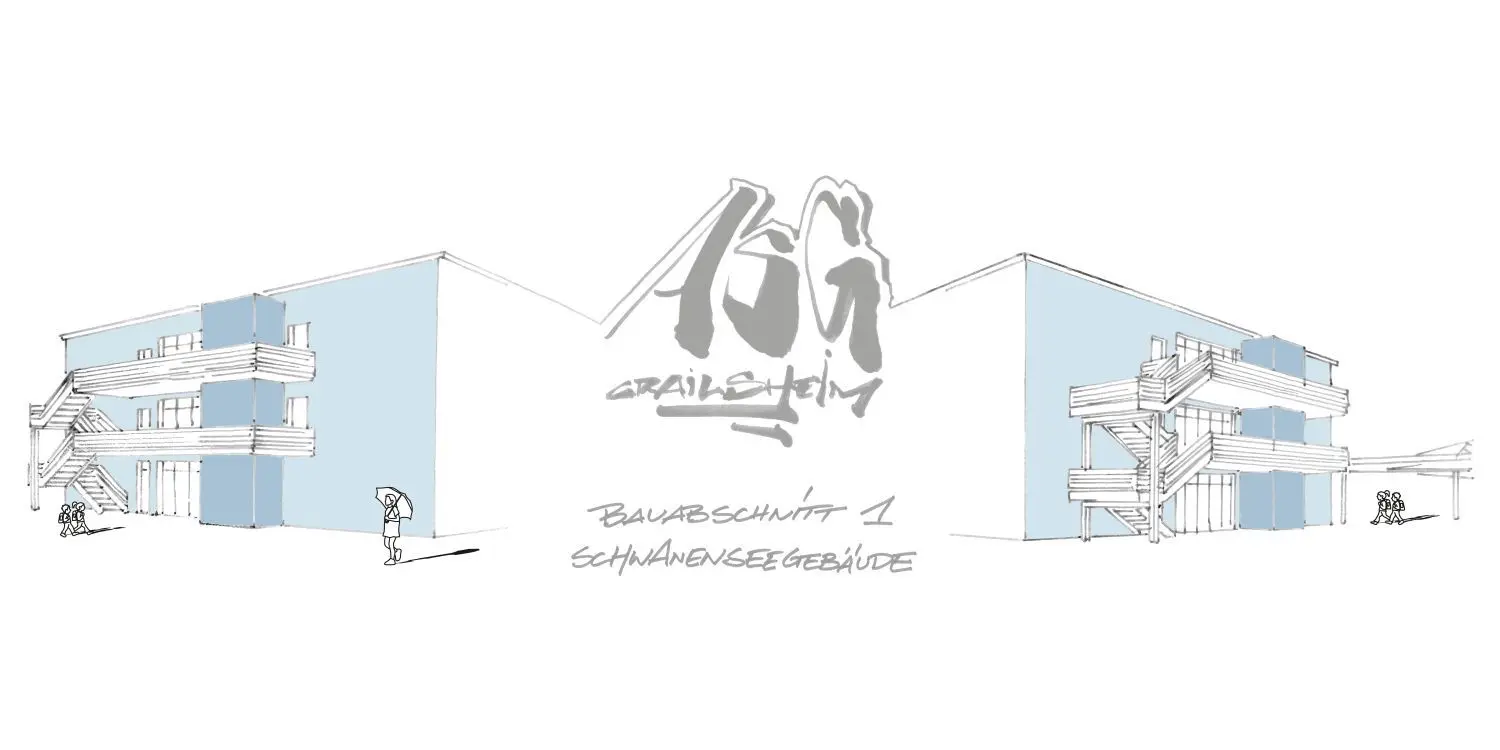 Das Gesicht des Schwanenseegebäudes des Albert-Schweitzer-Gymnasiums verändert sich im Zuge der Generalsanierung. Ein Fahrstuhl und Fluchtwege sorgen für Barrierefreiheit und mehr Sicherheit. ⇥