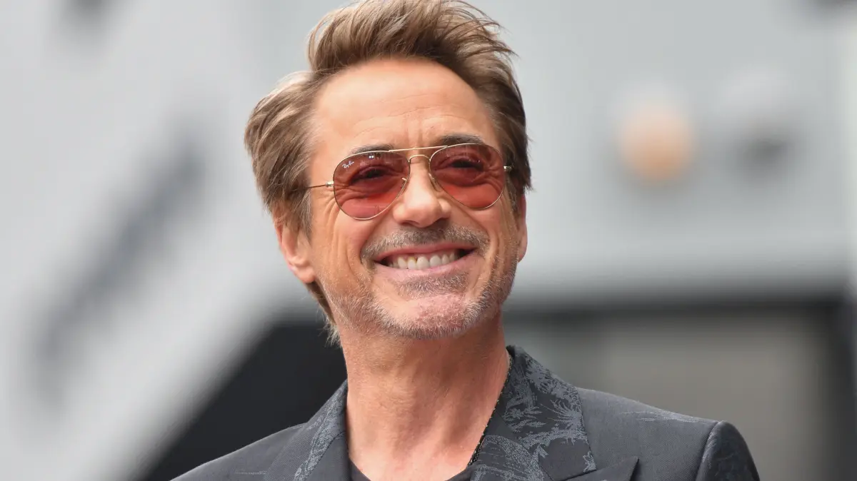 Australian actor Chris Hemsworth gets Walk of Fame star on Hollywood Boulevard: US actor Robert Downey Jr. speaks during Australian actor Chris Hemsworth?s Walk of Fame ceremony in Hollywood, California, May 23, 2024. (Photo by Chris DELMAS / AFP)