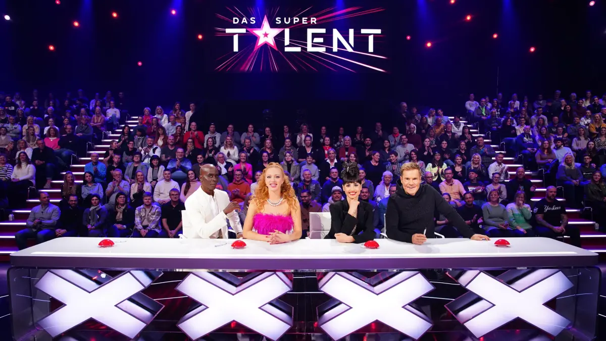 In diesem Jahr saßen Bruce Darnell, Anna Ermakova, Ekaterina Leonova und Dieter Bohlen (v. l.) in der Jury bei Das Supertalent. Ein Platz soll für 2025 ausgetauscht werden.