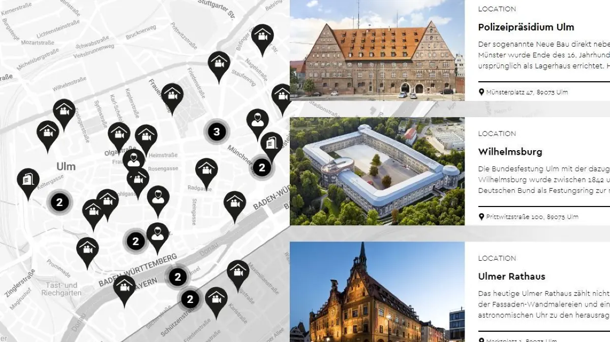 Location- und Production Guide, Ausschnitt Ulm