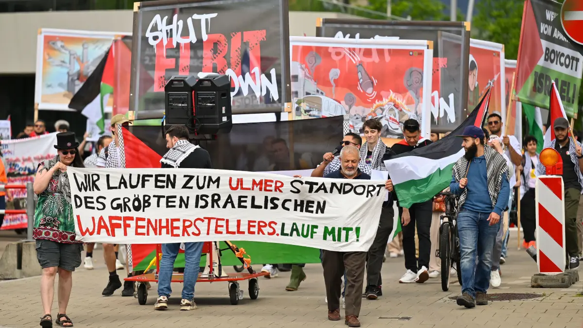 Ulm, Demo "Shut Elbit Down" in Ulm